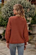 Load image into Gallery viewer, Drop Shoulder Crewneck Loose Chunky Knit Pullover Sweater