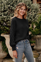 Load image into Gallery viewer, Drop Shoulder Crewneck Loose Chunky Knit Pullover Sweater
