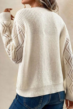 Load image into Gallery viewer, Loose Casual Lace Patchwork Pullover Sweater