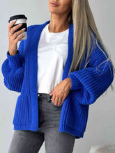Load image into Gallery viewer, Loose V-neck Long-sleeved Casual Knitted Cardigan