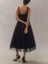 Load image into Gallery viewer, Perfect Polka Dot Sweetheart Tulle Midi Dress