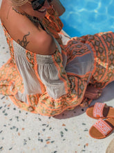 Load image into Gallery viewer, Boho Geometric Print Off Shoulder Long Sleeves Mini Dress