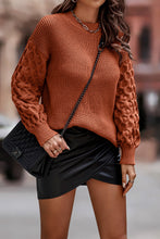 Load image into Gallery viewer, Drop Shoulder Crewneck Loose Chunky Knit Pullover Sweater
