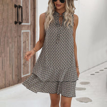 Load image into Gallery viewer, Print Sleeveless Mini Dress