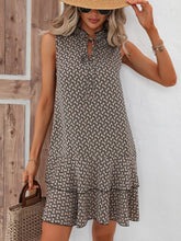 Load image into Gallery viewer, Print Sleeveless Mini Dress