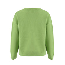 Load image into Gallery viewer, Button Up Daisy Embroidery V-neck Sweater Cardigan