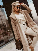 Load image into Gallery viewer, Large Long Simply Live Hooded Cardigan
