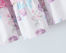 Load image into Gallery viewer, Colorblock Multi Floral Print Straps Mini Dress
