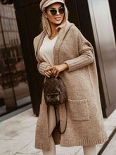 Load image into Gallery viewer, Large Long Simply Live Hooded Cardigan