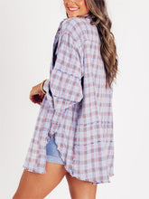Load image into Gallery viewer, Plaid Buttons Down Long Sleeves Shirt