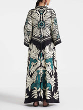 Load image into Gallery viewer, Loose Long Sleeves Unique Printed Maxi Dress