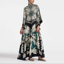 Load image into Gallery viewer, Loose Long Sleeves Unique Printed Maxi Dress