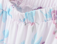 Load image into Gallery viewer, Colorblock Multi Floral Print Straps Mini Dress