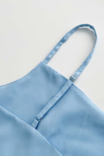 Load image into Gallery viewer, Straps Sleeveless A-line Shirring Hem Party Midi Dress