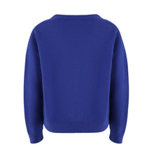 Load image into Gallery viewer, Button Up Daisy Embroidery V-neck Sweater Cardigan