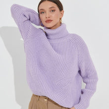 Load image into Gallery viewer, Simple Turtleneck Long Sleeve Sweater