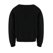 Load image into Gallery viewer, Button Up Daisy Embroidery V-neck Sweater Cardigan