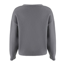 Load image into Gallery viewer, Button Up Daisy Embroidery V-neck Sweater Cardigan