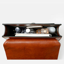 Load image into Gallery viewer, Vintage Black School Leather Backback For Women