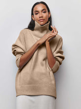 Load image into Gallery viewer, Simple Loose Turtleneck Long Sleeve Sweater