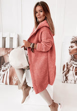 Load image into Gallery viewer, Buckle Hooded Collar Sweater Cardigan Outerwear