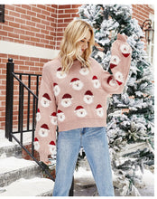 Load image into Gallery viewer, Christmas Santa Claus Pattern Pullover Sweaters Funny Ugly Christmas Sweater