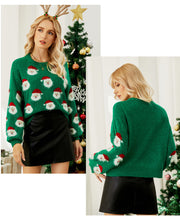 Load image into Gallery viewer, Christmas Santa Claus Pattern Pullover Sweaters Funny Ugly Christmas Sweater