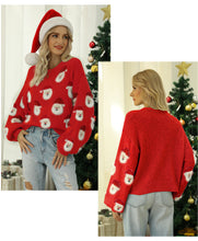 Load image into Gallery viewer, Christmas Santa Claus Pattern Pullover Sweaters Funny Ugly Christmas Sweater