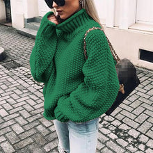 Load image into Gallery viewer, Casual Solid Long Sleeves Turtleneck Sweater