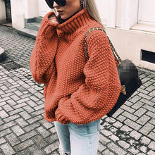 Load image into Gallery viewer, Casual Solid Long Sleeves Turtleneck Sweater