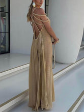 Load image into Gallery viewer, Modern Draped Braids Cover Up Maxi Dress
