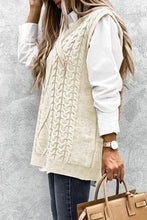 Load image into Gallery viewer, Fall Oversized Vest Knit Sweater Tank Pullover