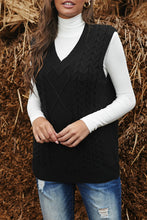 Load image into Gallery viewer, Fall Oversized Vest Knit Sweater Tank Pullover