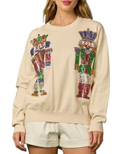 Load image into Gallery viewer, Christmas Nutcracker Graphic Sequined Fashion Casual Sweatshirt