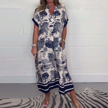 Load image into Gallery viewer, Print Loose Print Midi Dress
