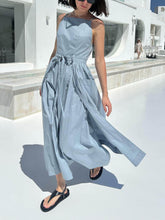 Load image into Gallery viewer, Refined Pockets Spaghetti Straps Tied Waist Maxi Dress