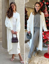 Load image into Gallery viewer, Fuzzy Long Sleeves Robe Cardigan