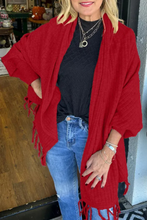 Load image into Gallery viewer, Casual Fringed Trim Irregular Cardigan Outerwear