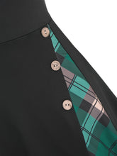 Load image into Gallery viewer, Vintage Gingham Pendulum Long Sleeve Dress