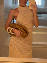 Load image into Gallery viewer, Charming Sleeveless Knitted Tassel Midi Dress