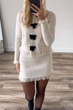 Load image into Gallery viewer, Elegant Long Sleeves Pocketed Bow Sweater