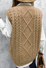 Load image into Gallery viewer, Fall Oversized Vest Knit Sweater Tank Pullover