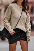 Load image into Gallery viewer, Loose Crewneck Chunky Knit Pullover Sweater