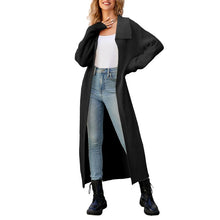 Load image into Gallery viewer, Solid Color Long Sleeve Long Knitted Cardigan