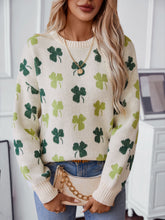 Load image into Gallery viewer, Lovely St Patrick's Day Shamrock Pullover Sweater