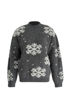 Load image into Gallery viewer, Turtleneck Christmas Snowflake Knitted Sweater