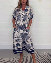 Load image into Gallery viewer, Print Loose Print Midi Dress