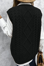 Load image into Gallery viewer, Fall Oversized Vest Knit Sweater Tank Pullover