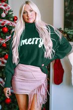 Load image into Gallery viewer, Merry Christmas Turtleneck Long Sleeve Sweater