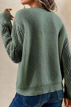 Load image into Gallery viewer, Loose Casual Lace Patchwork Pullover Sweater
